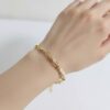 m2 Bratara cu perle naturale si charm stea