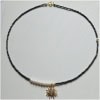 Colier cu perle si charm soare Colier cu perle si charm soare
