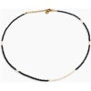 a Colier din hematite si sidef