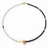 Colier bicolor cu charm stea