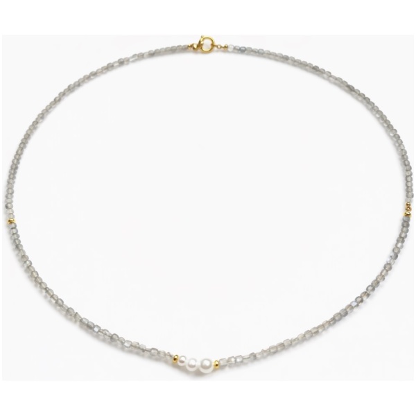 a Colier din labradorite cu perle