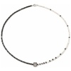 Colier bicolor cu charm patrat