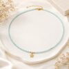 Colier din amazonite cu charm stea