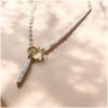Colier punk din perle cu charm Baroque Stick