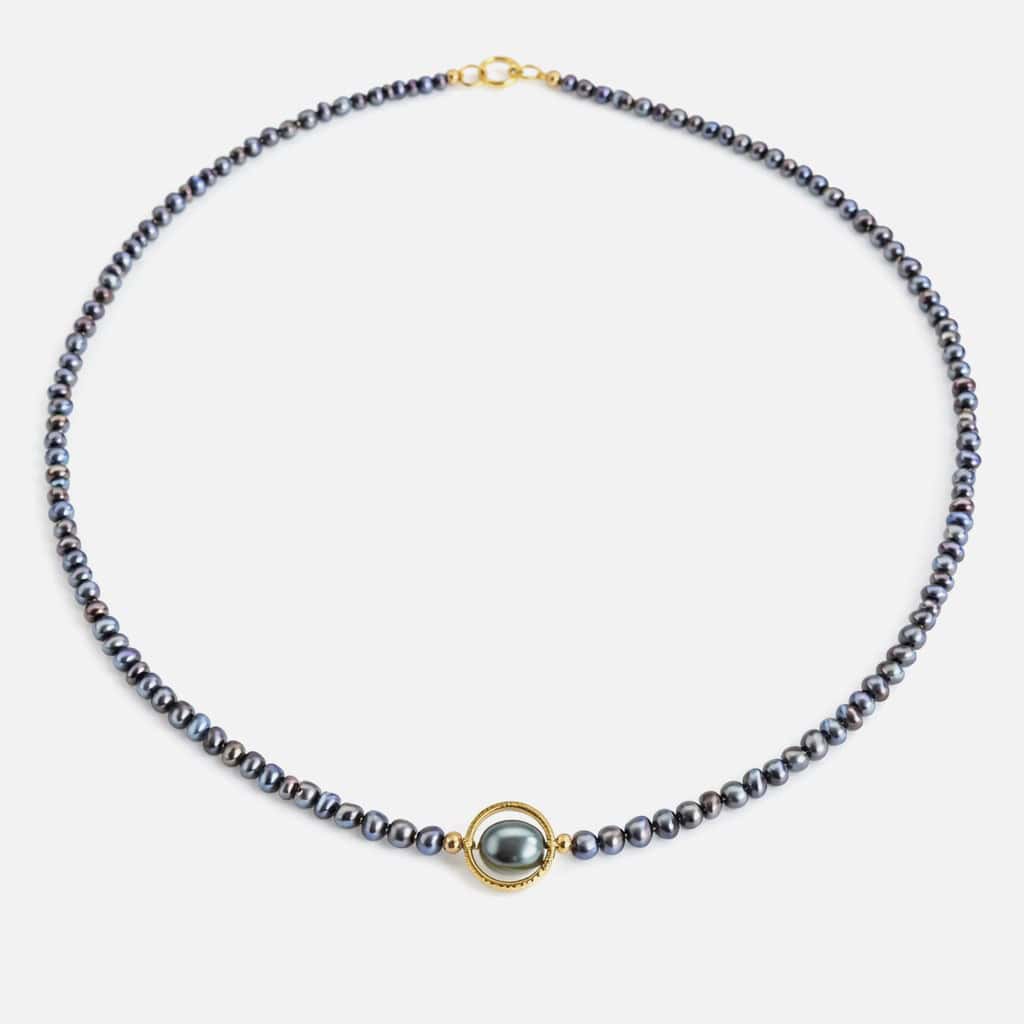 Colier din perle naturale Peacock