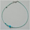 Colier cu charm cub si stea din amazonite Colier cu charm cub si stea din amazonite
