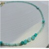Colier cu stelute si pietre din amazonite Colier cu stelute si pietre din amazonite
