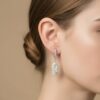 Model Cercei din argint cu perla Baroque