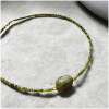 Colier din serpentine cu calcedonie verde