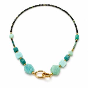 Colier din Turcoaz African cu Amazonite