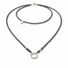 Colier lung din Hematite