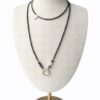 Colier lung din Hematite