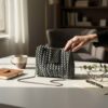 geanta handmade gri