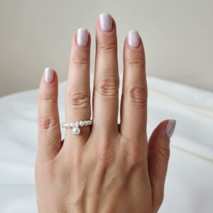 Inel din perle naturale Pearl Drop Ring