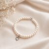 1.2 Bratara din perle naturale cu charm inima