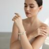 1.3 Bratara din perle naturale cu charm inima