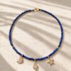Colier cu Lapis Lazuli si charmuri stelare