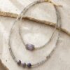 Colier dublu din Labradorite