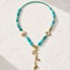 Colier din Amazonite cu charmuri de vara