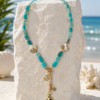 Colier din Amazonite cu charmuri de vara