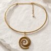 Colier Statement cu Spirala