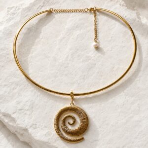 Colier Statement cu Spirala
